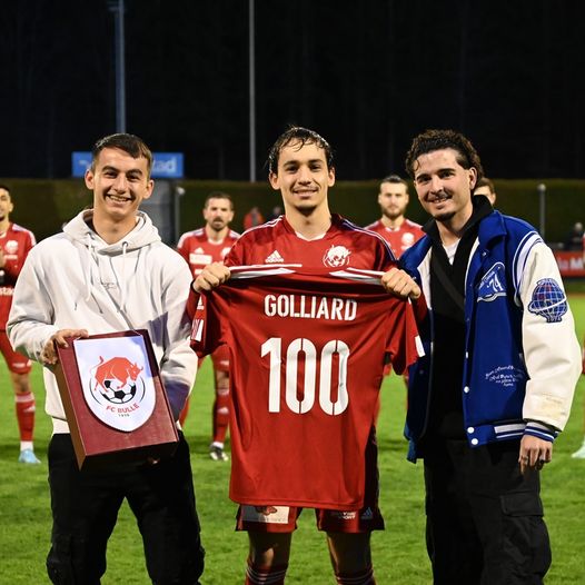 Robin Golliard: 100 matches pour le FC Bulle
